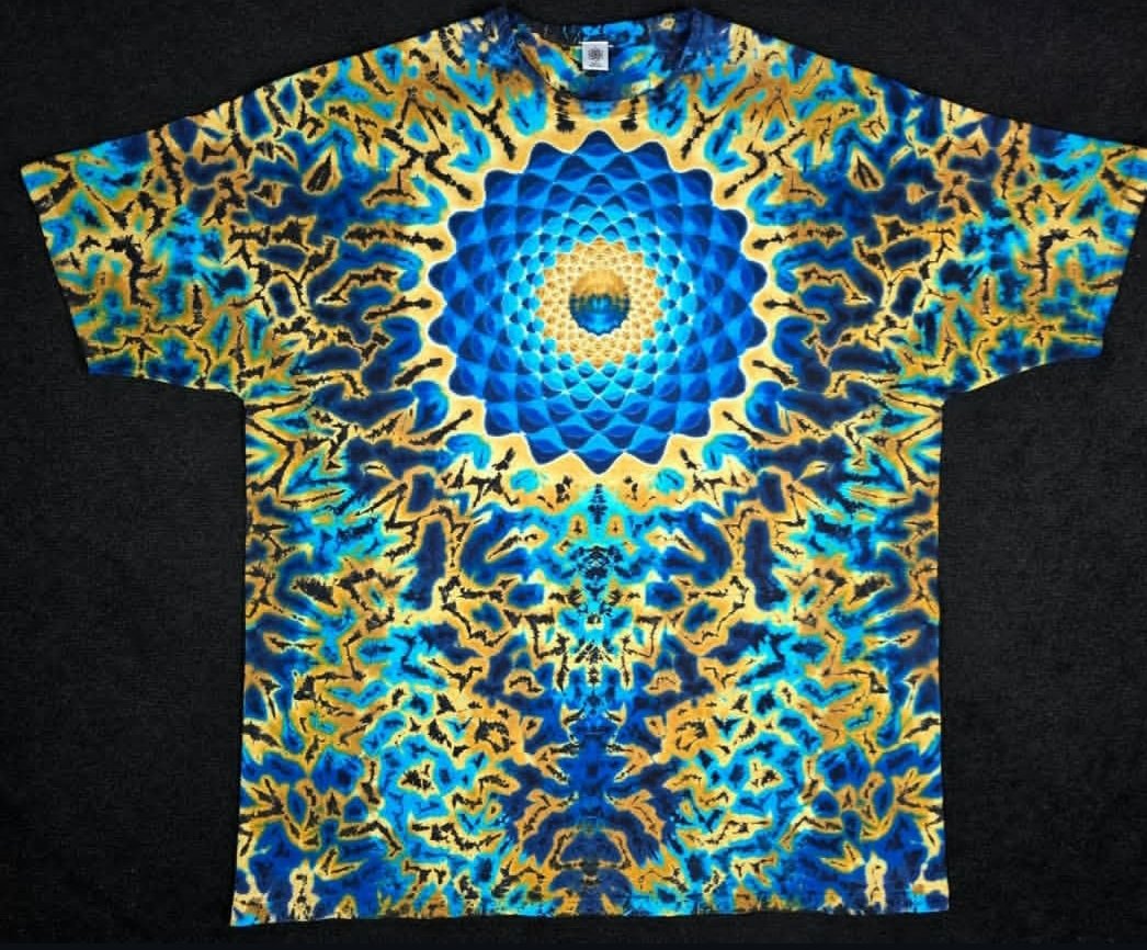 Psychedelic Blue Mandala T-Shirt