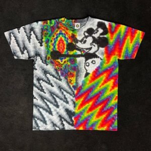 Psychedelic Cartoon Tie-Dye T-shirt