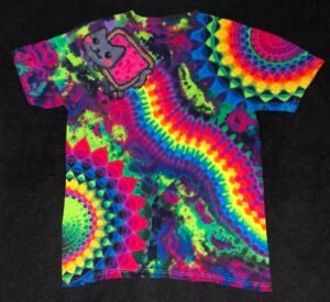 Psychedelic Tie-Dye Cat T-Shirt