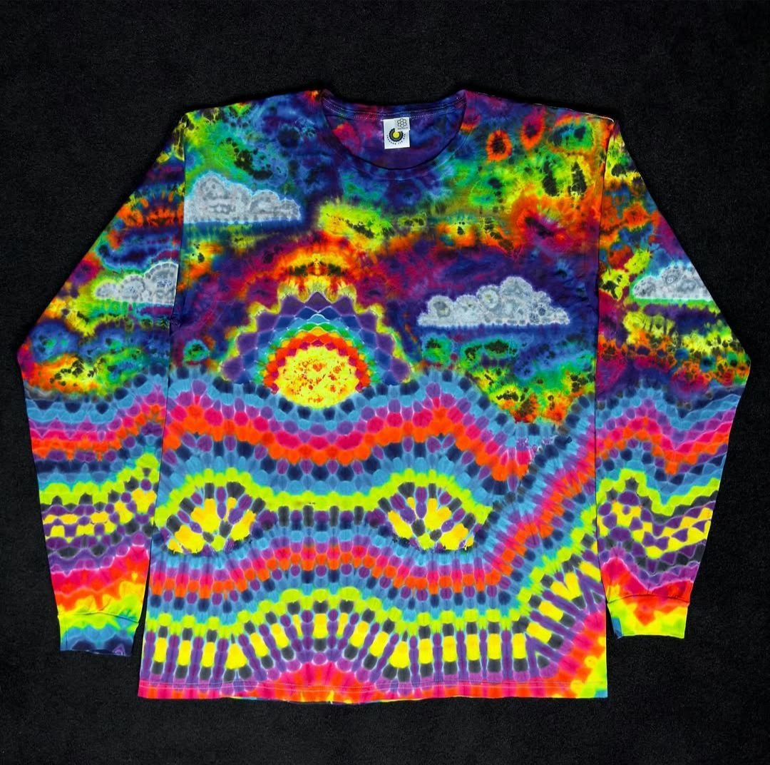 Psychedelic Tie-Dye Long Sleeve Shirt